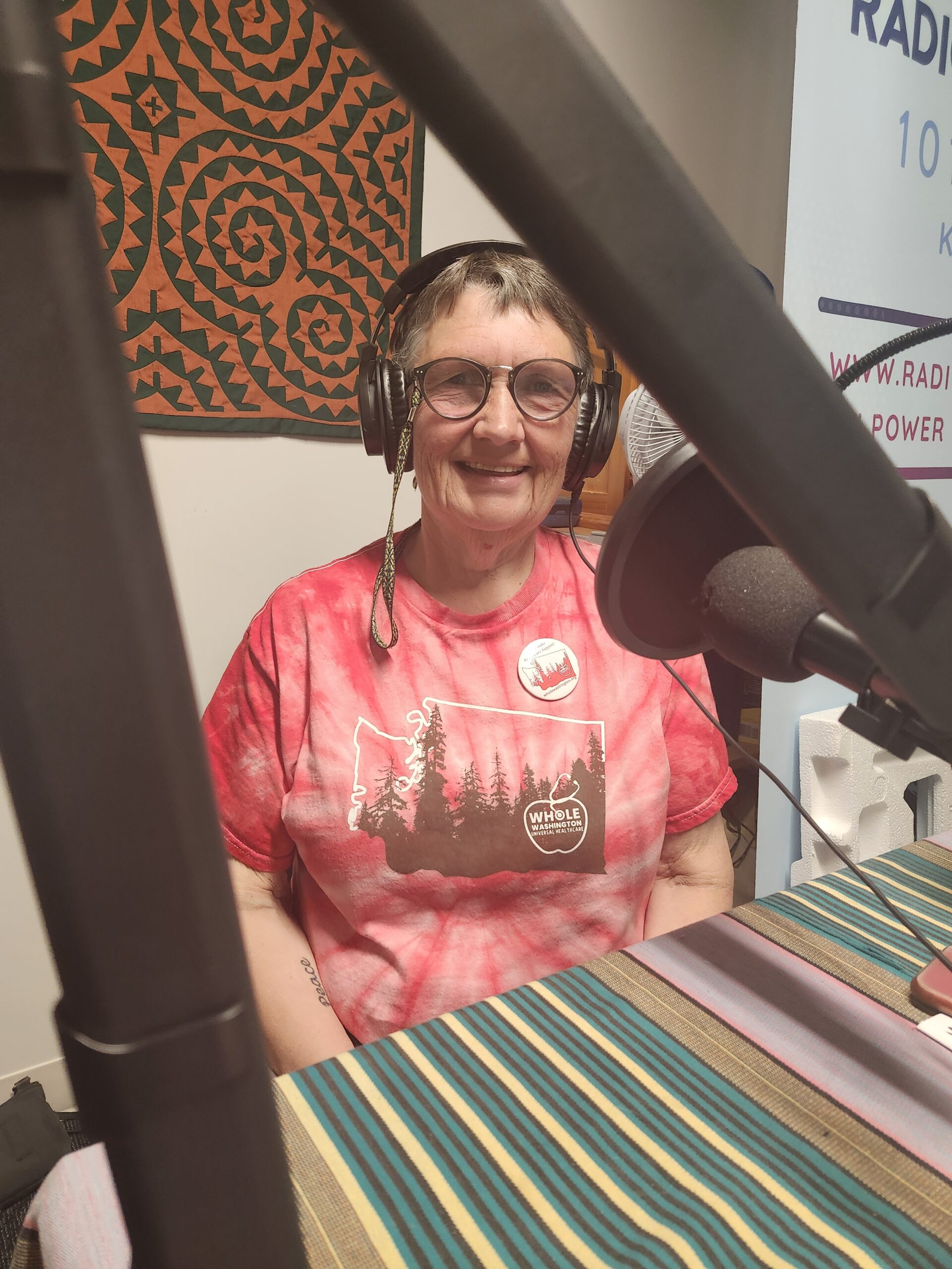 Pam Ketaner in the Radio Tacoma studio.