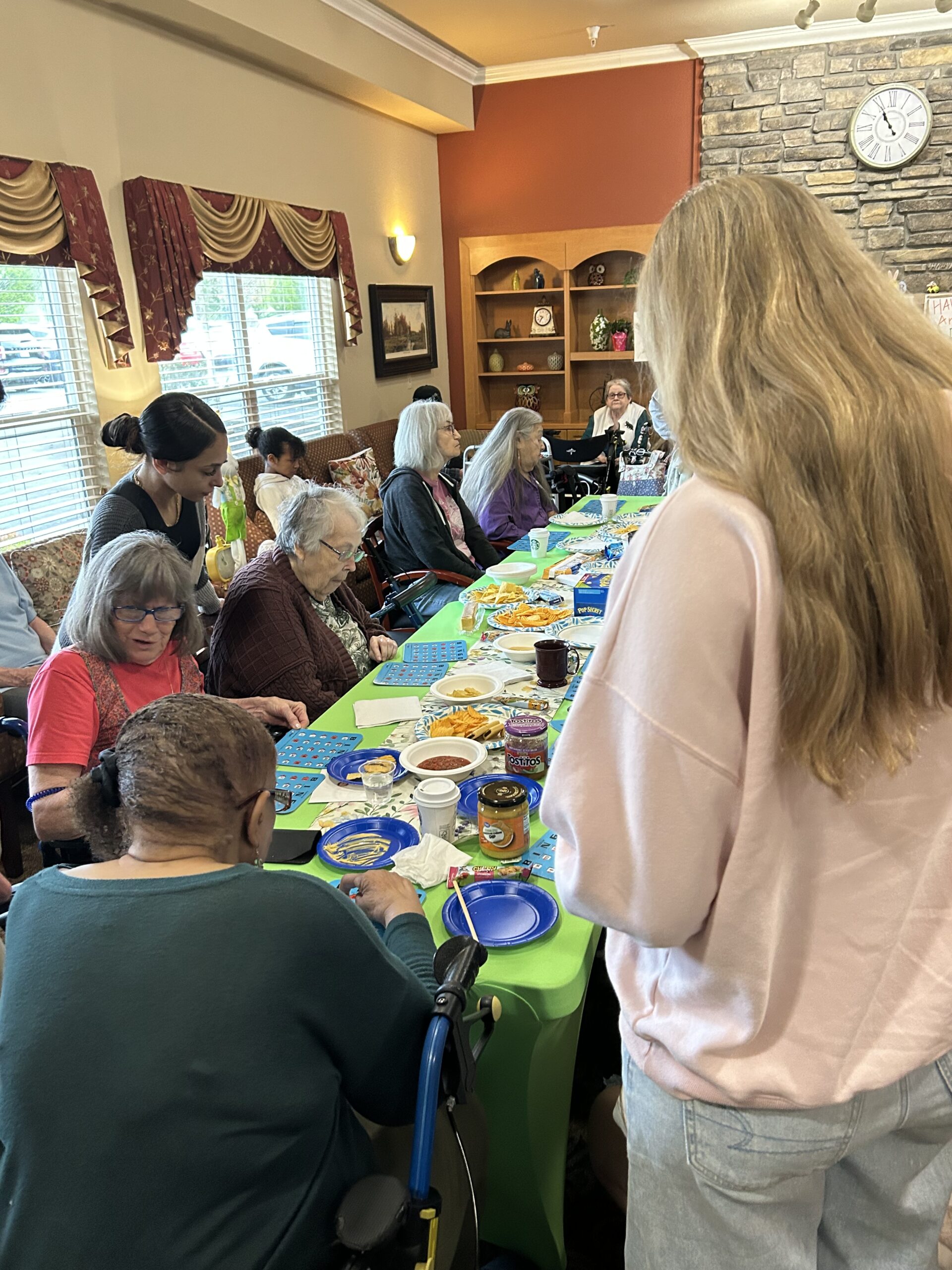 service Saturday visit to an assisted living facility